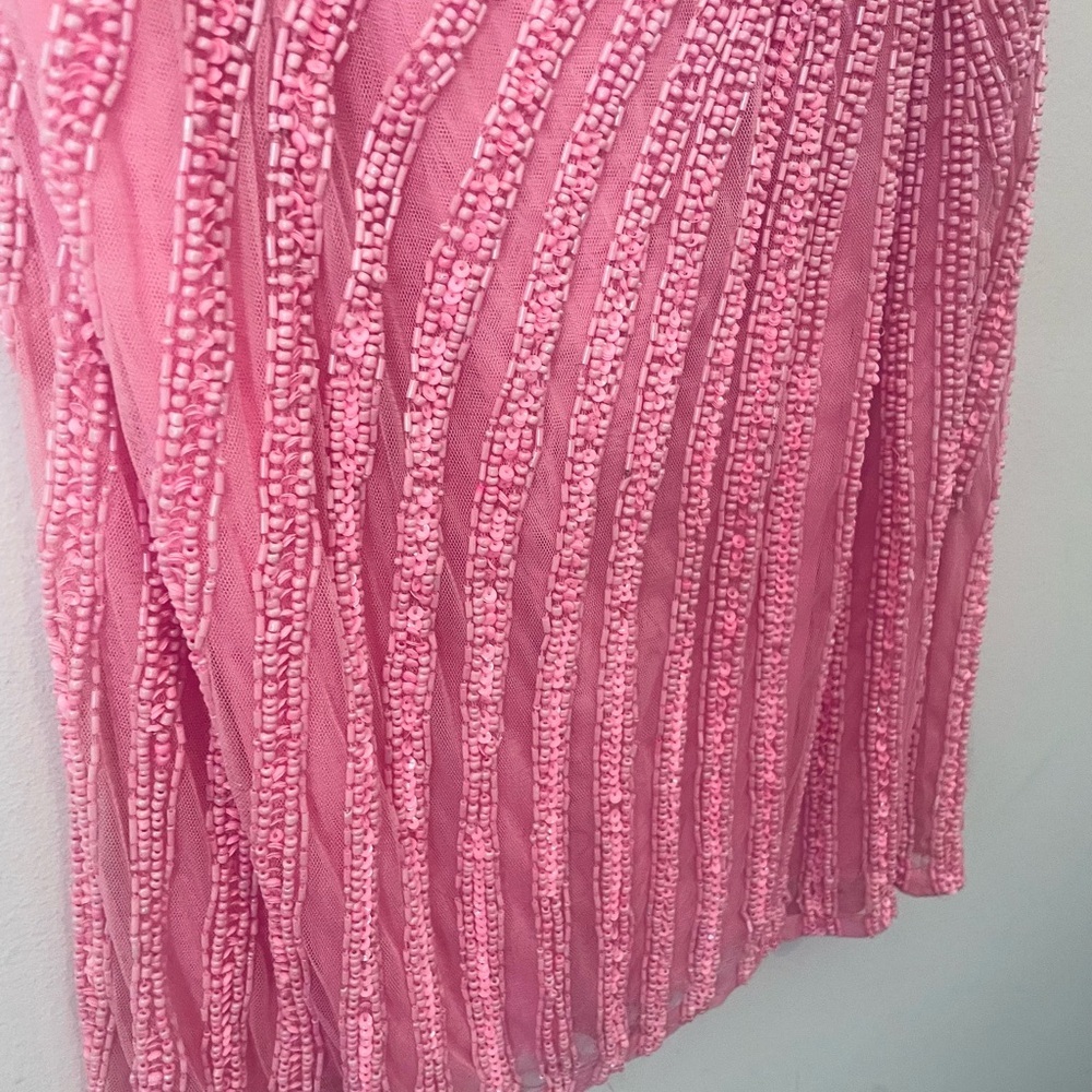 Sherri Hill Beaded One-Shoulder Dress - Picture 3 of 10